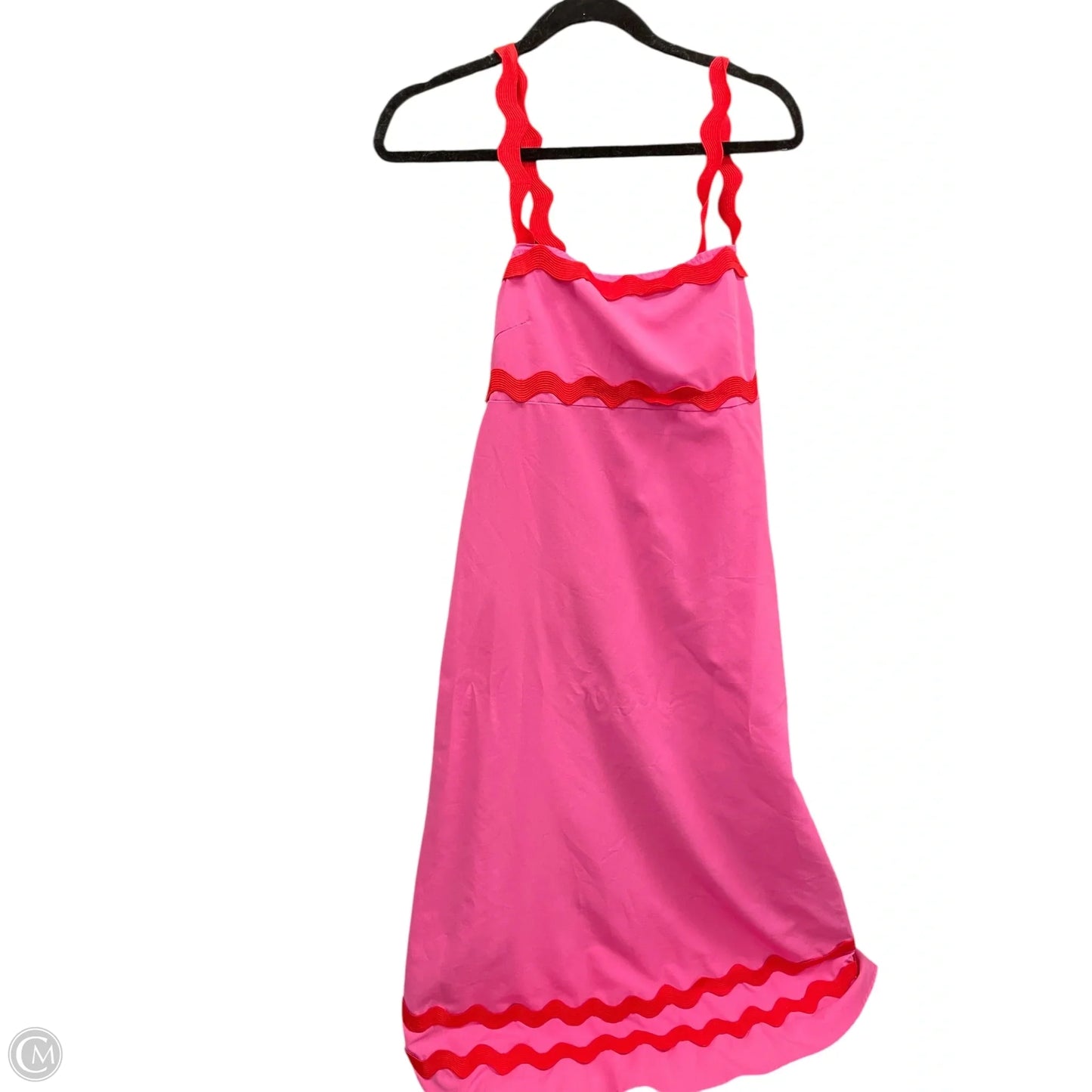 Dress Casual Maxi By Shein In Pink & Red, Size: L