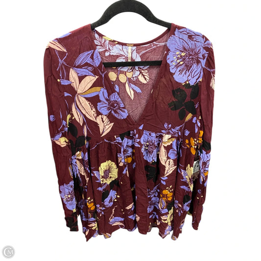 Dress Casual Short By Free People In Floral Print, Size: M