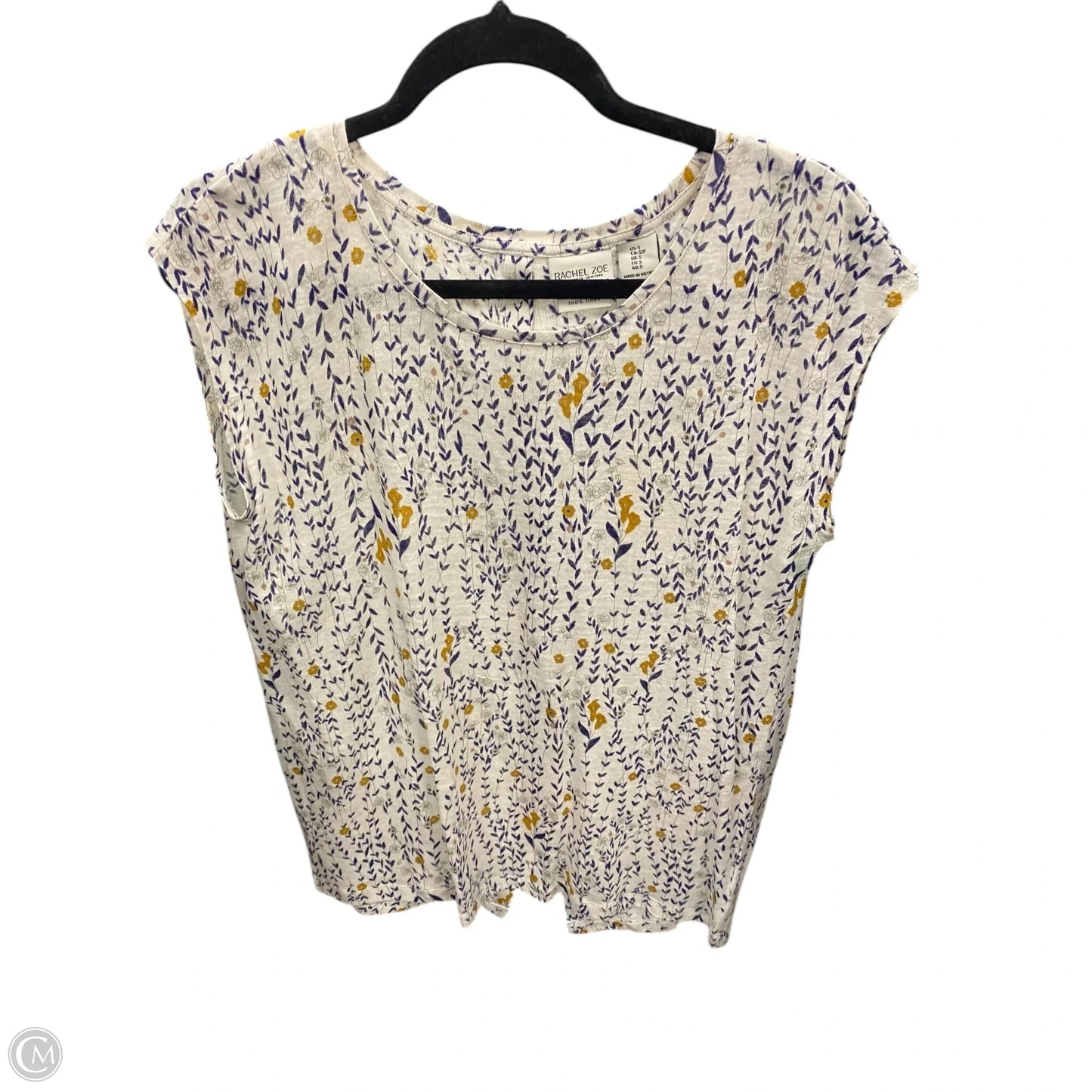 Top Short Sleeve By Rachel Zoe In Floral Print, Size: S