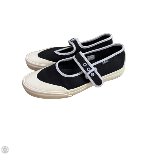 Shoes Sneakers By Vans In Black & White, Size: 8.5
