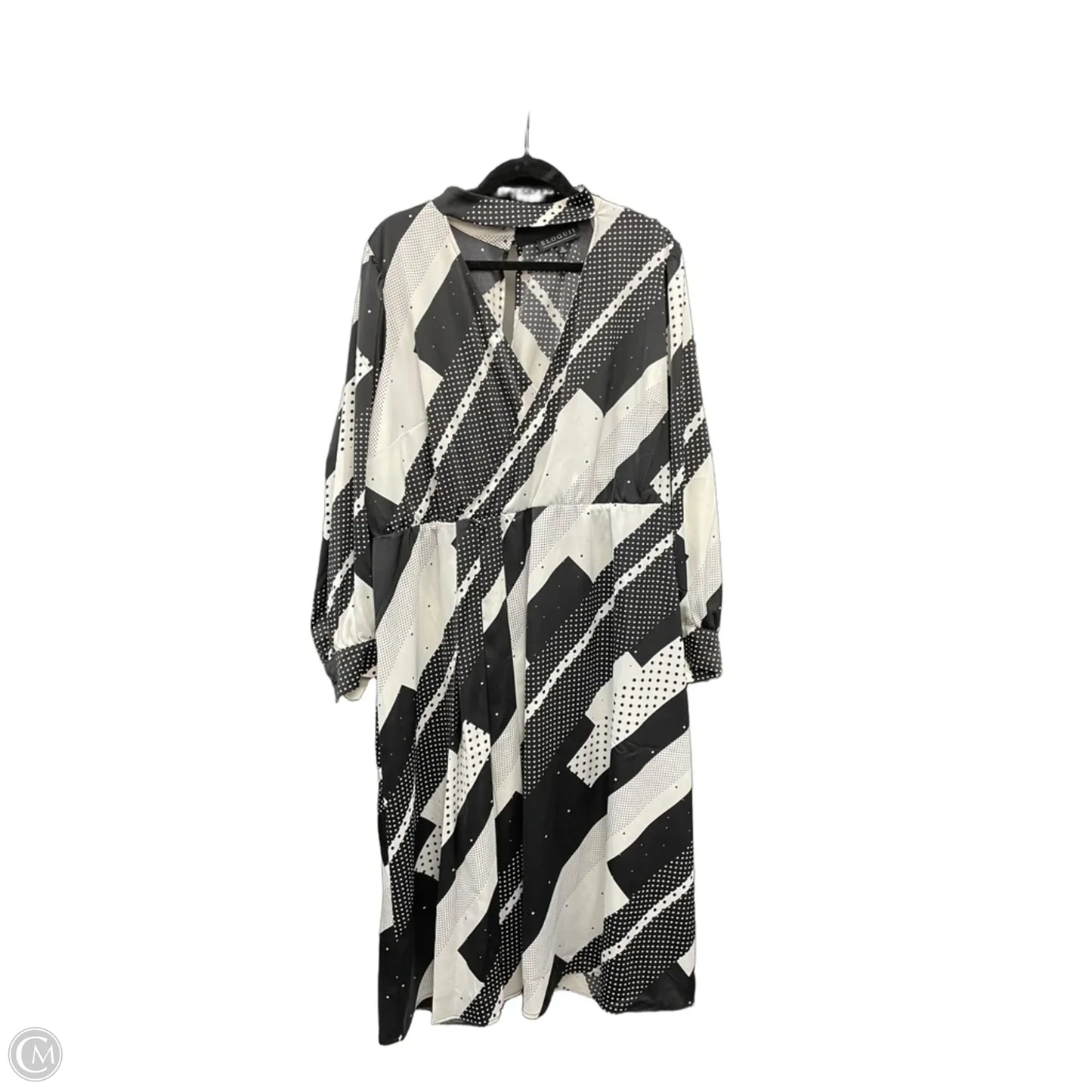 Dress Casual Midi By Eloquii In Polkadot Pattern, Size: 22