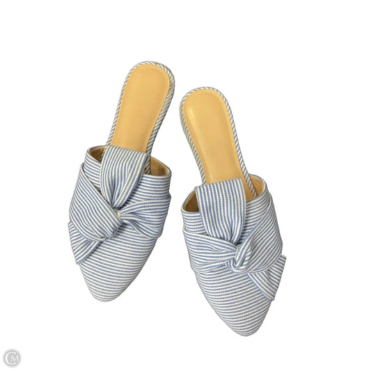 Shoes Flats By Lc Lauren Conrad In Striped Pattern, Size: 10