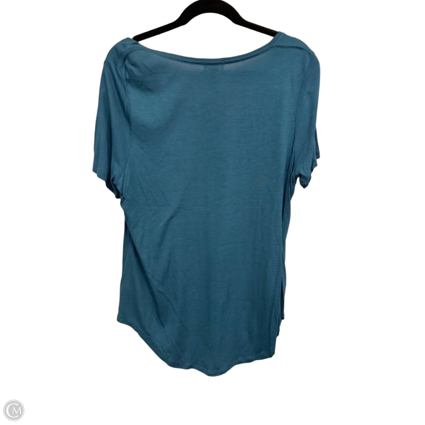 Top Short Sleeve Basic By Old Navy In Teal, Size: L