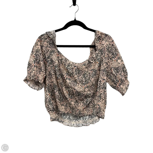 Top Short Sleeve By Paige In Floral Print, Size: Xl