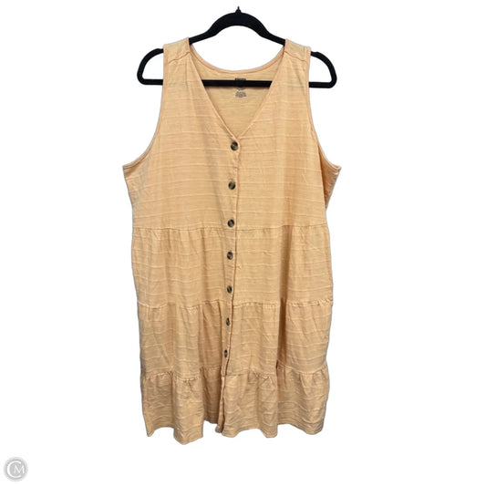 Dress Casual Short By Sonoma In Peach, Size: Xxl