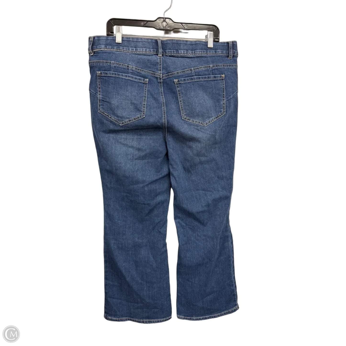 Jeans Flared By Cato In Blue, Size: 16