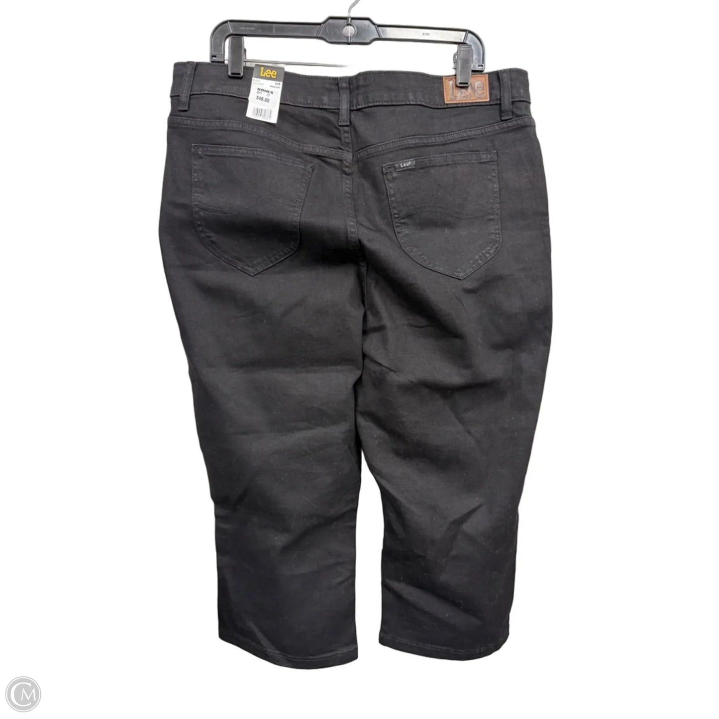 Jeans Cropped By Lee In Black, Size: 18