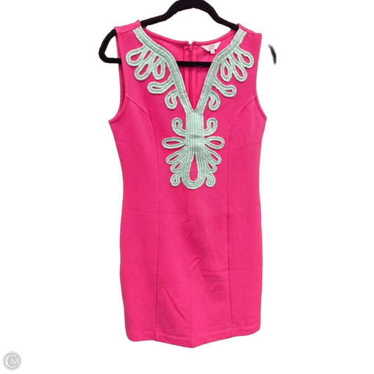 Dress Casual Short By Crown And Ivy In Blue & Pink, Size: S