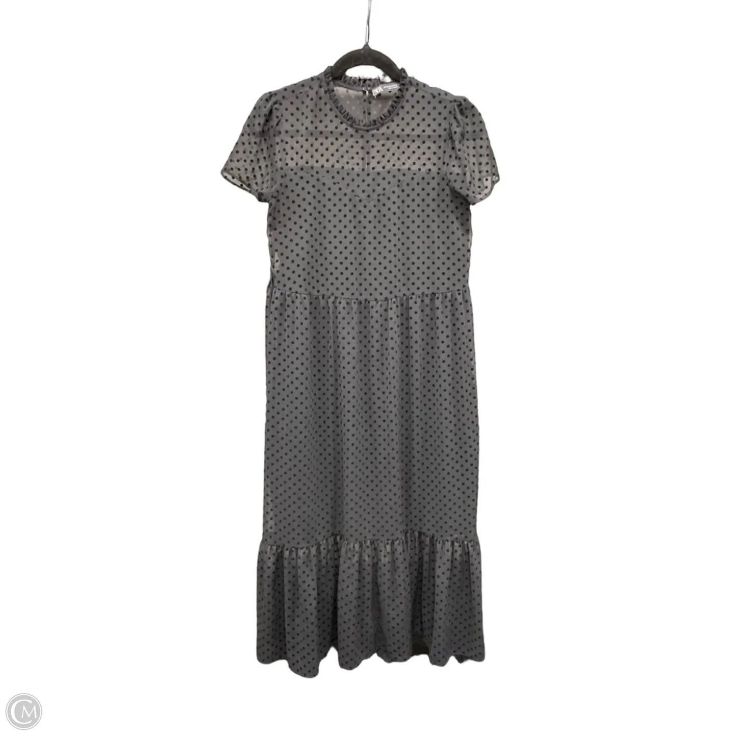 Dress Casual Maxi By Zara In Black, Size: Xs