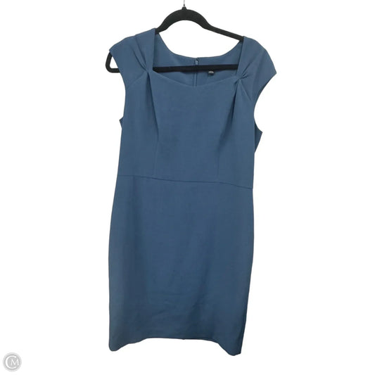 Dress Casual Midi By Ann Taylor In Teal, Size: 12