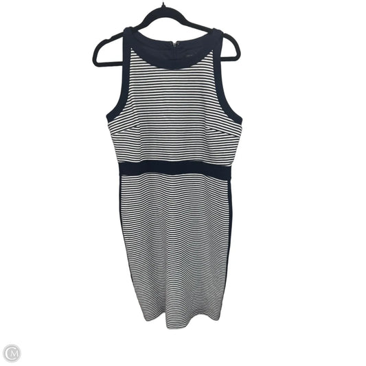 Dress Casual Midi By Ann Taylor In Striped Pattern, Size: 12