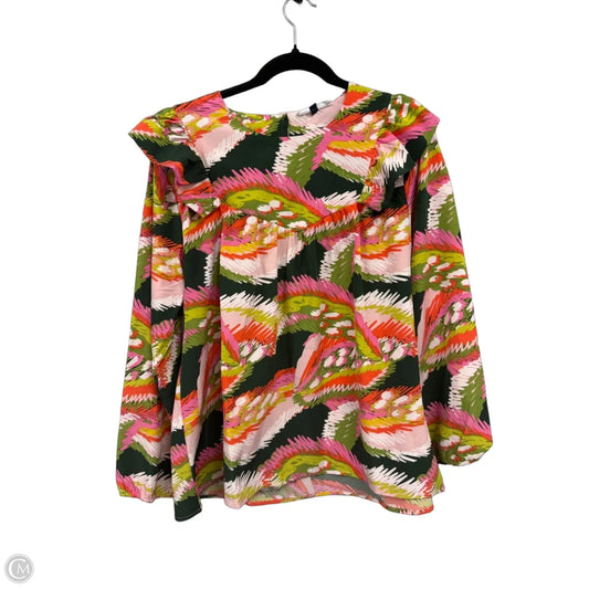 Blouse Long Sleeve By Michelle Mcdowell In Multi-colored, Size: L