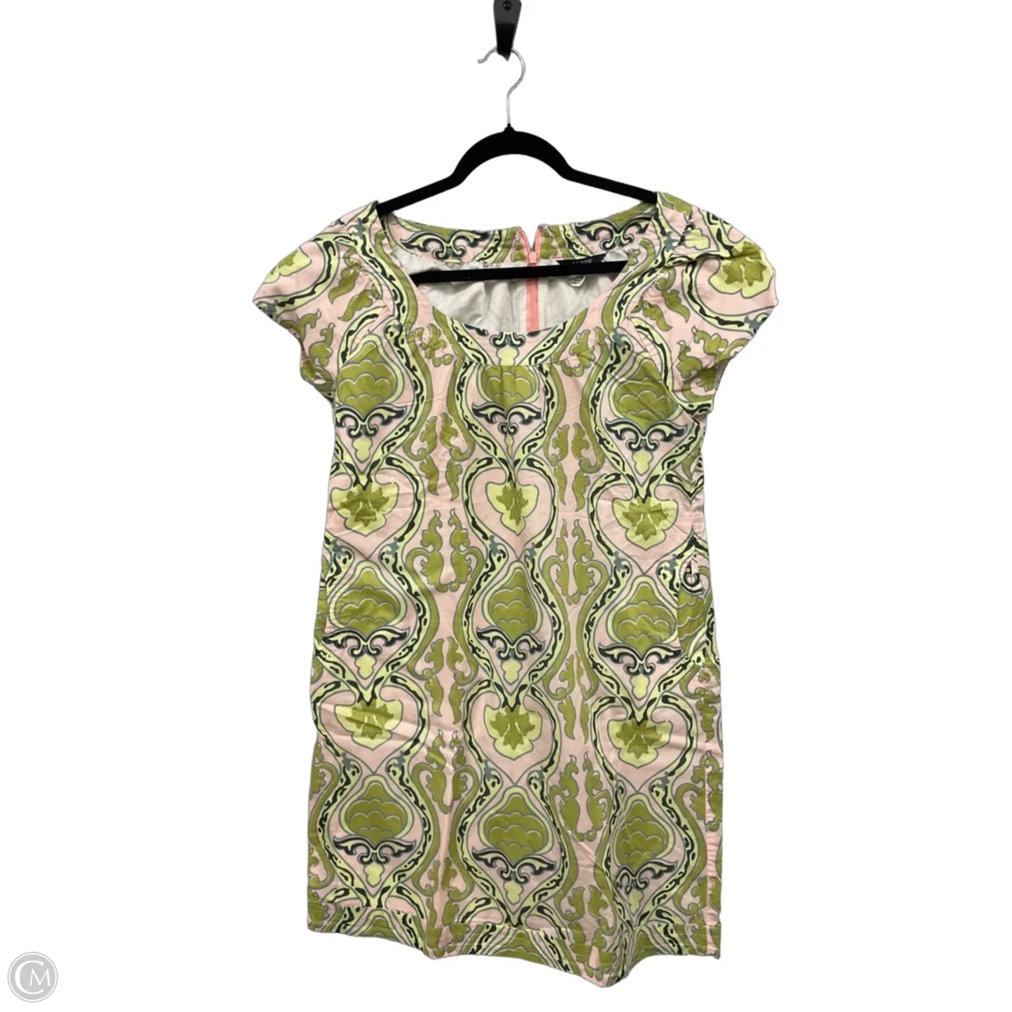 Dress Casual Short By J. Crew In Green & Pink, Size: 8
