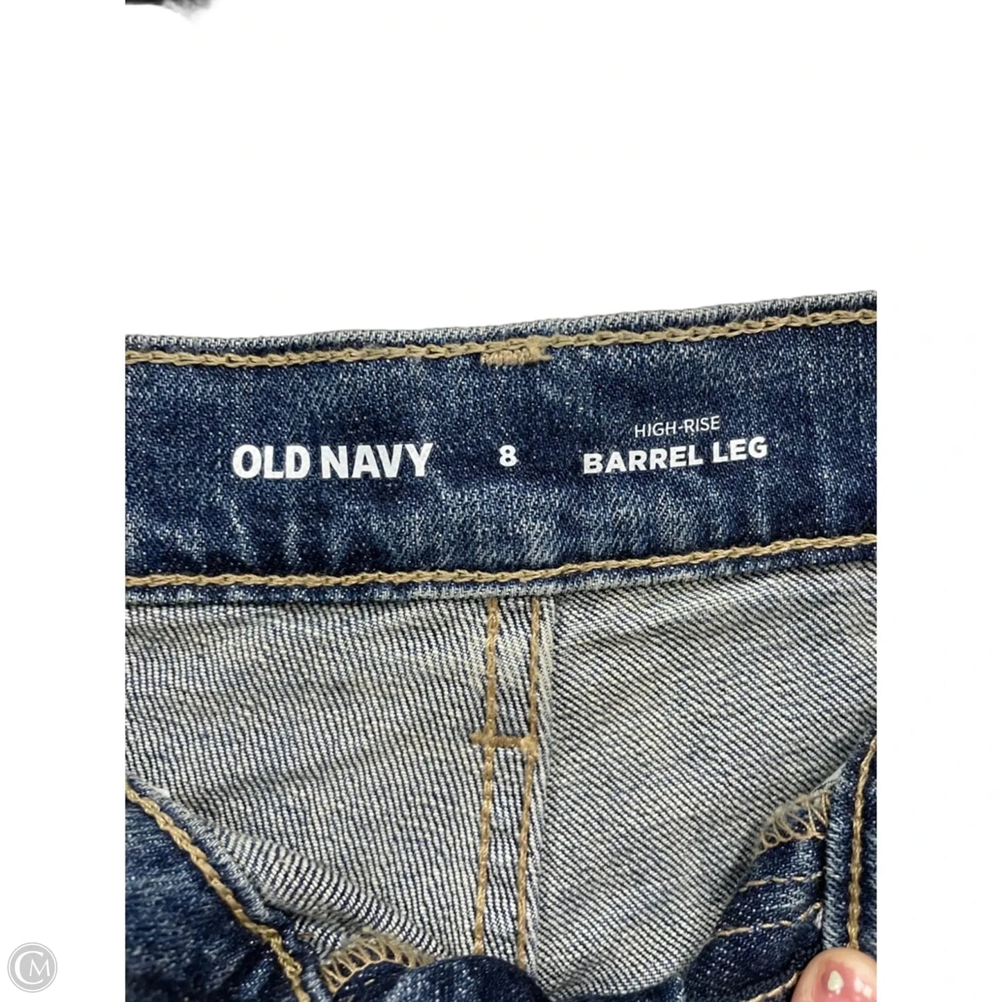 Jeans Wide Leg By Old Navy In Blue, Size: 8