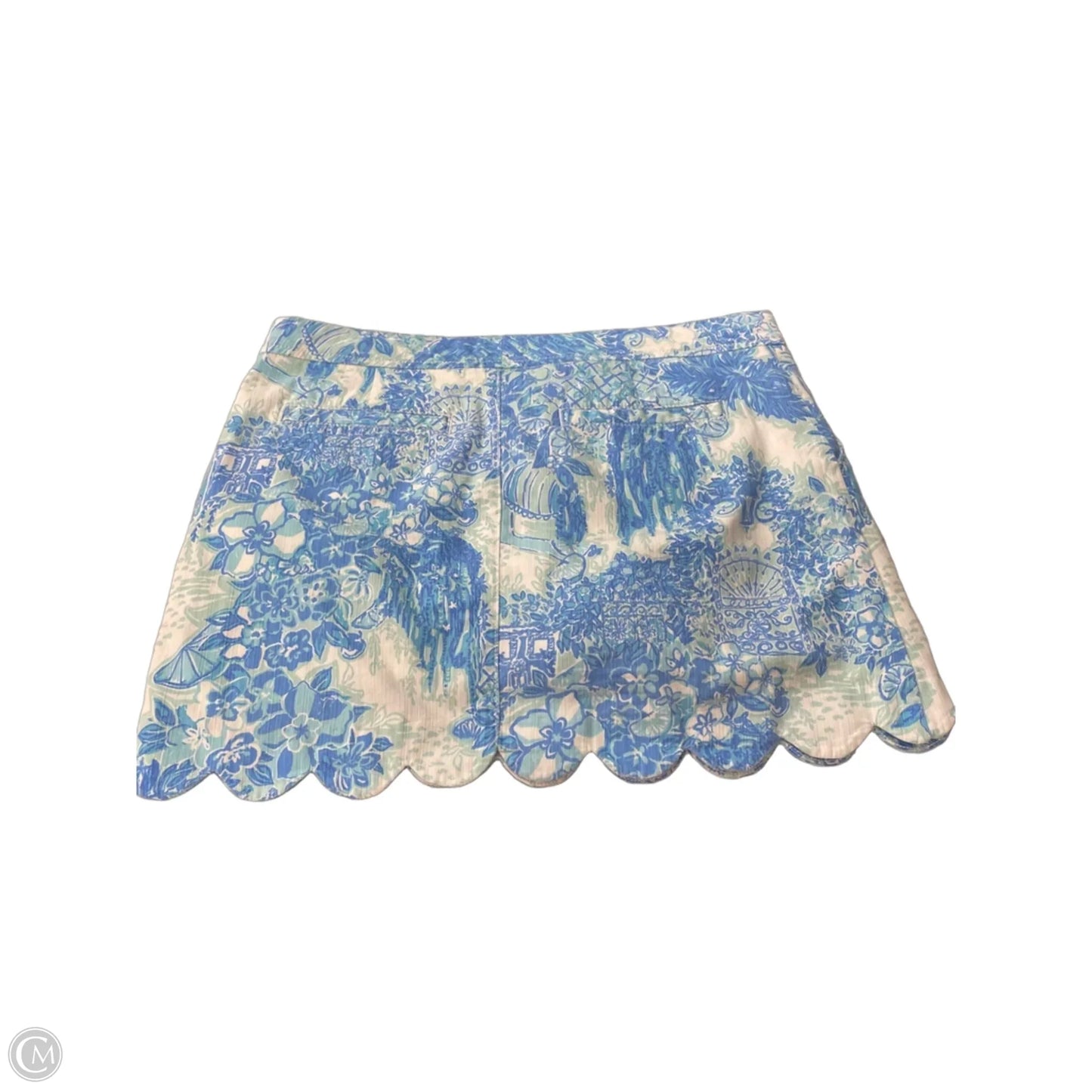 Skort Designer By Lilly Pulitzer In Blue & Green, Size: 6