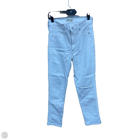 Jeans Skinny By Madewell In White, Size: 4
