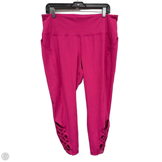 Athletic Leggings By Livi Active In Pink, Size: Xxl