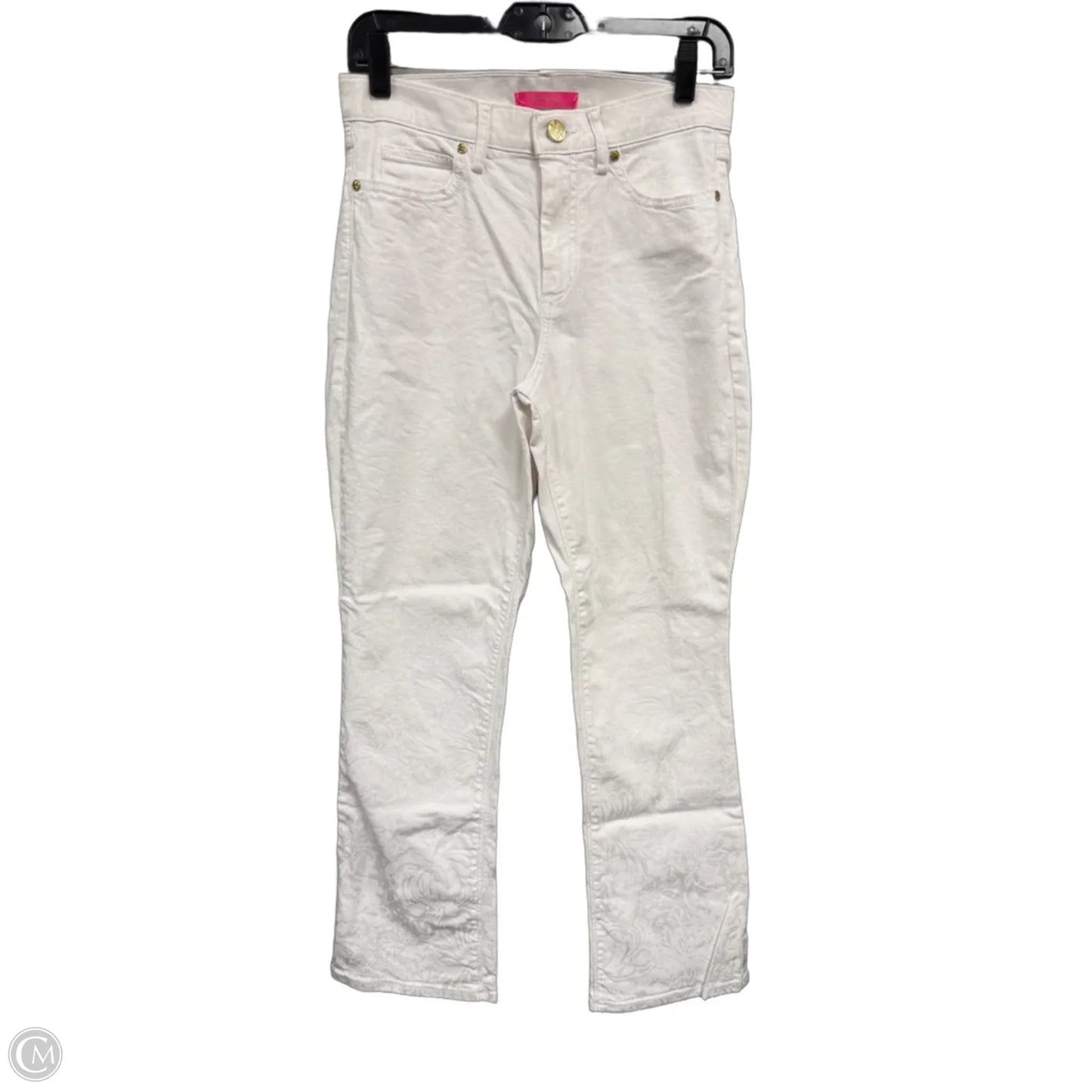 Jeans Designer By Lilly Pulitzer In White, Size: 4