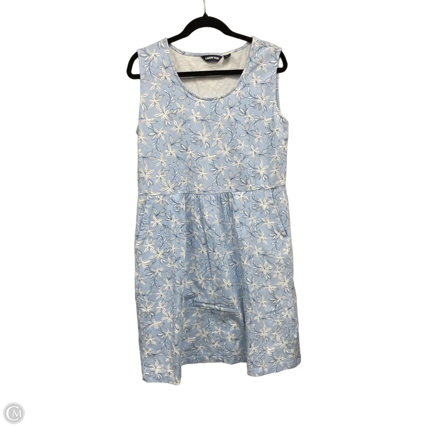 Dress Casual Short By Lands End In Floral Print, Size: L
