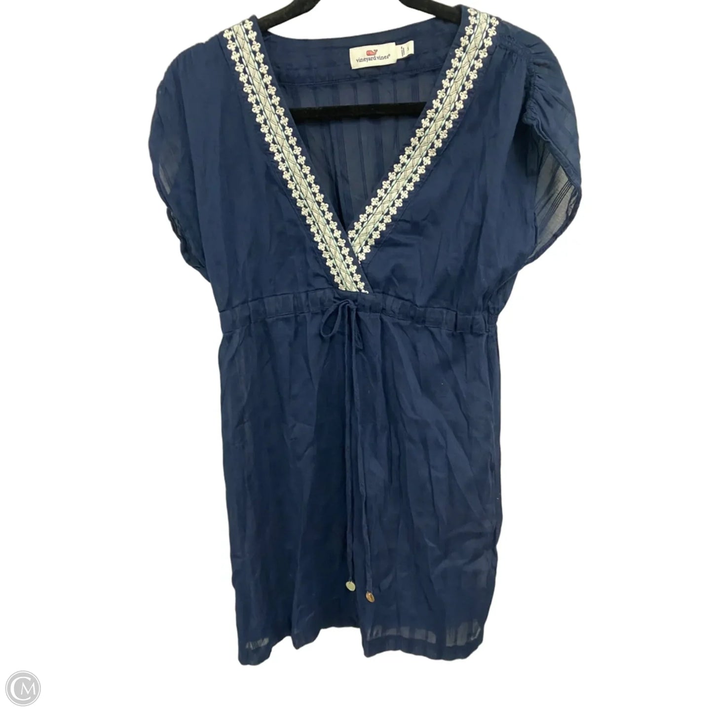 Swimwear Cover-up By Vineyard Vines In Blue & White, Size: S