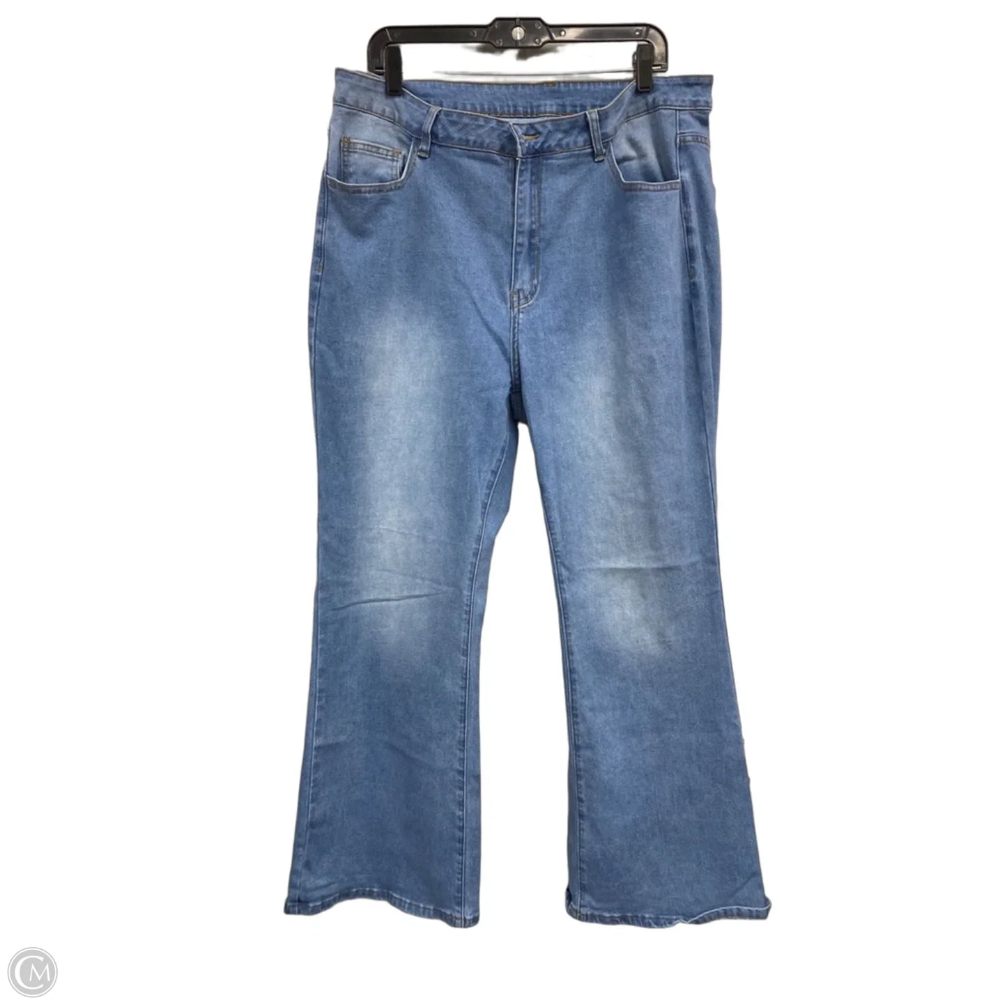 Jeans Flared By Romwe In Blue, Size: 3x