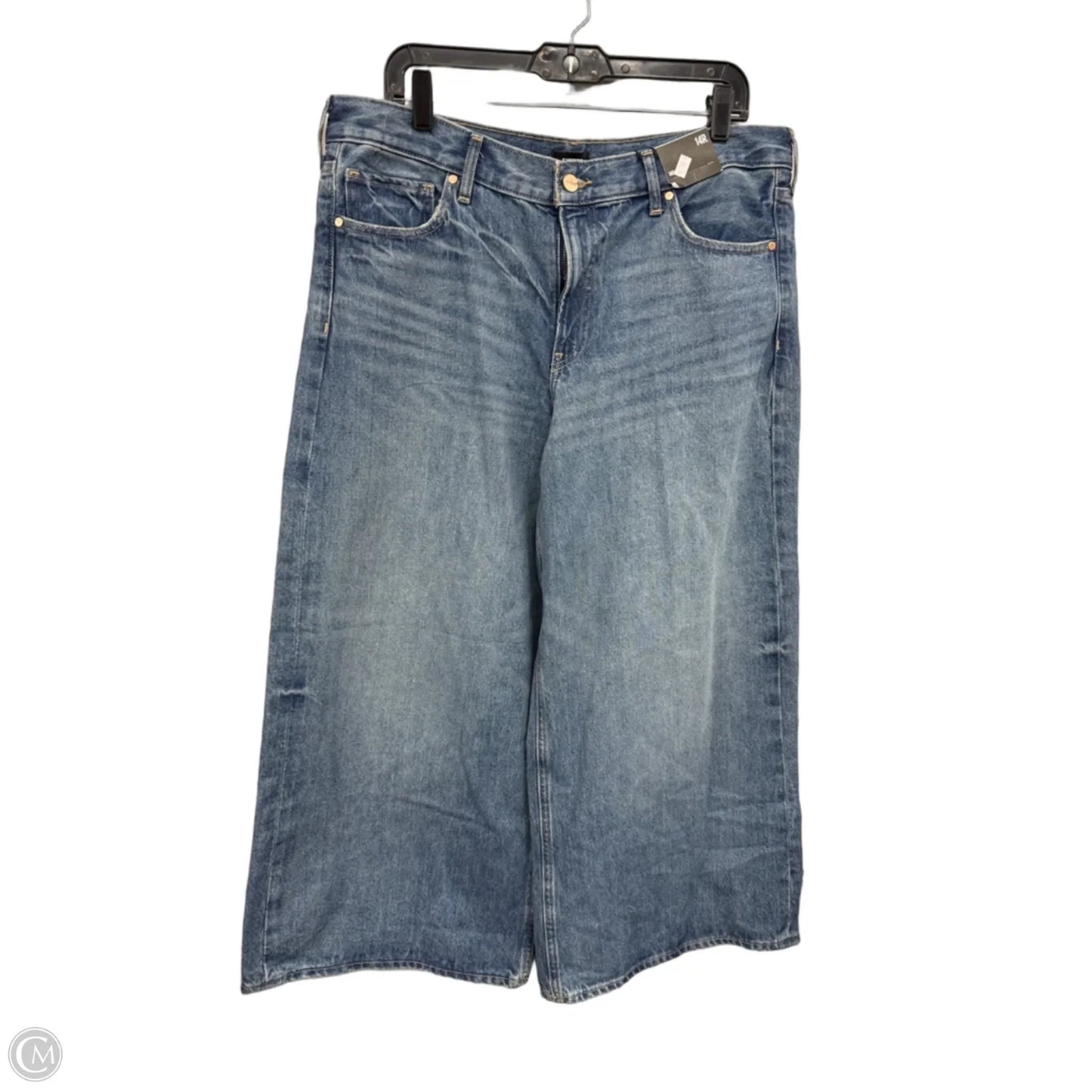 Jeans Wide Leg By Express In Blue, Size: 14