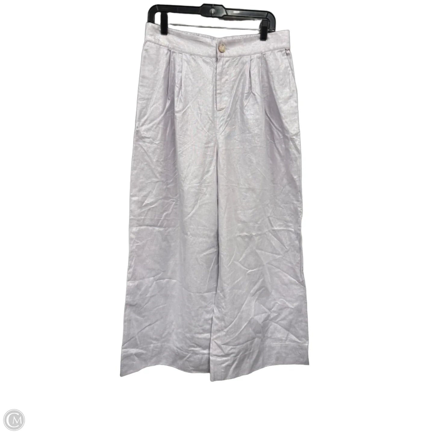 Pants Wide Leg By Cmb In Purple, Size: L