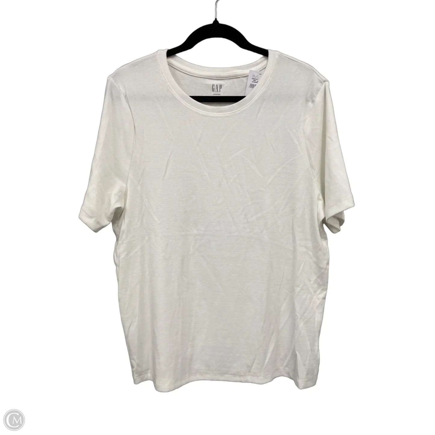 Top Short Sleeve Basic By Gap In White, Size: Xxl
