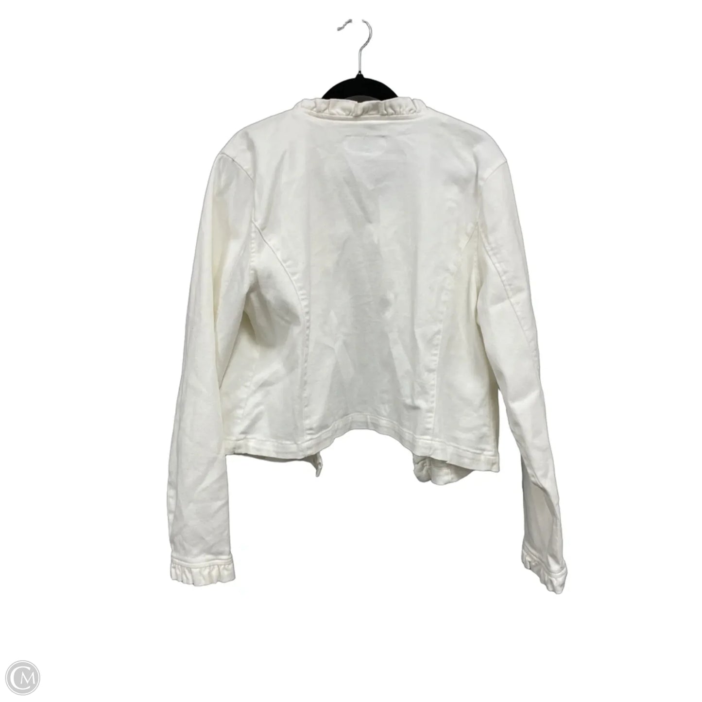 Jacket Denim By Draper James In Cream, Size: Xxl