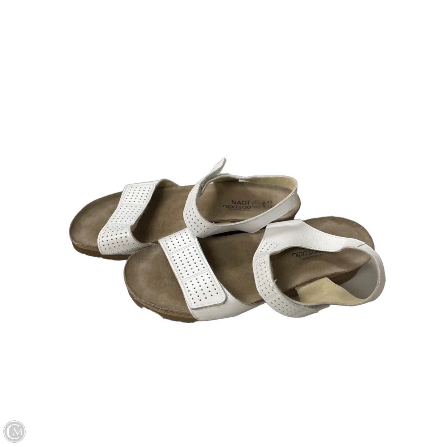 Sandals Heels Wedge By Naot In White, Size: 9