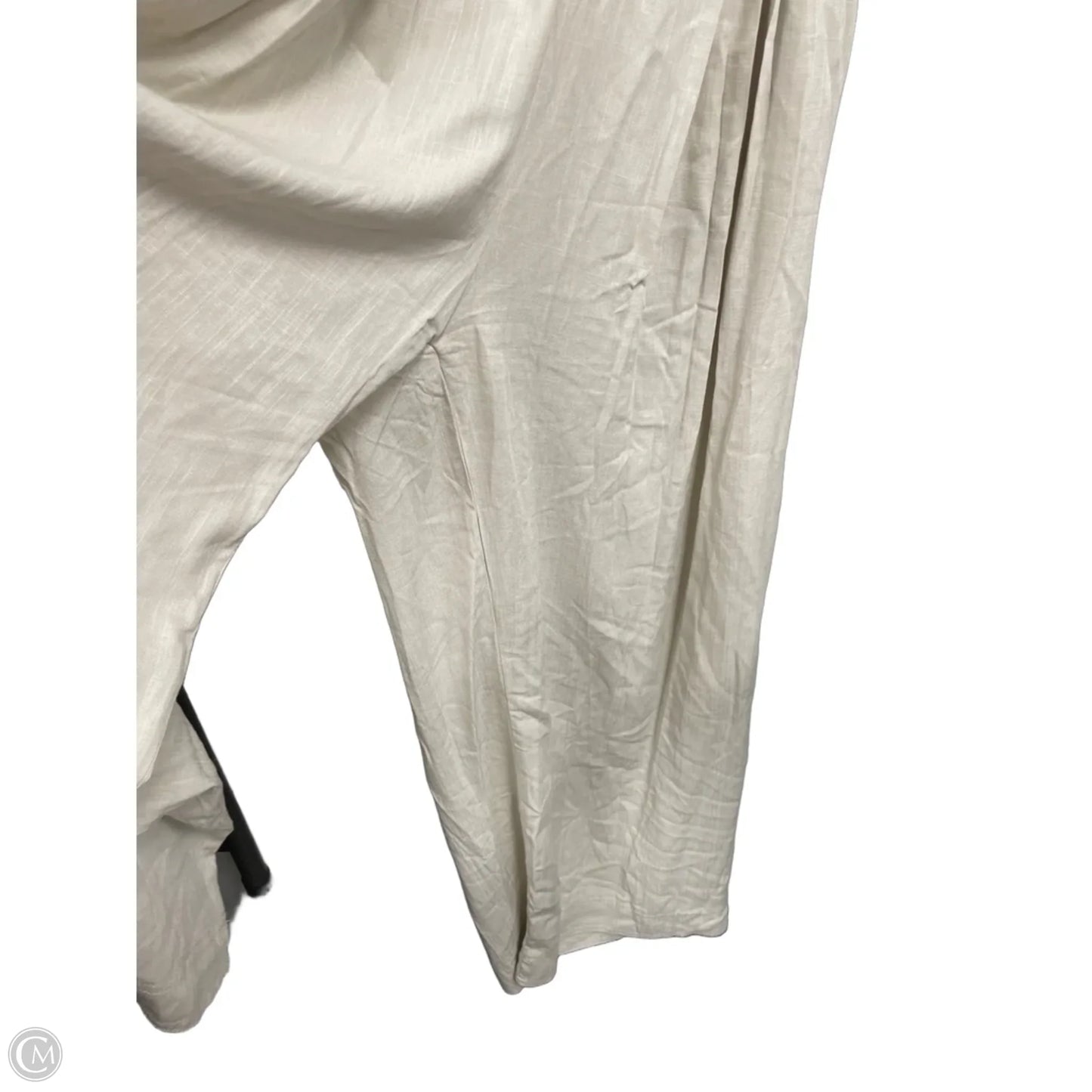 Jumpsuit By Clothes Mentor In Cream & Tan, Size: L