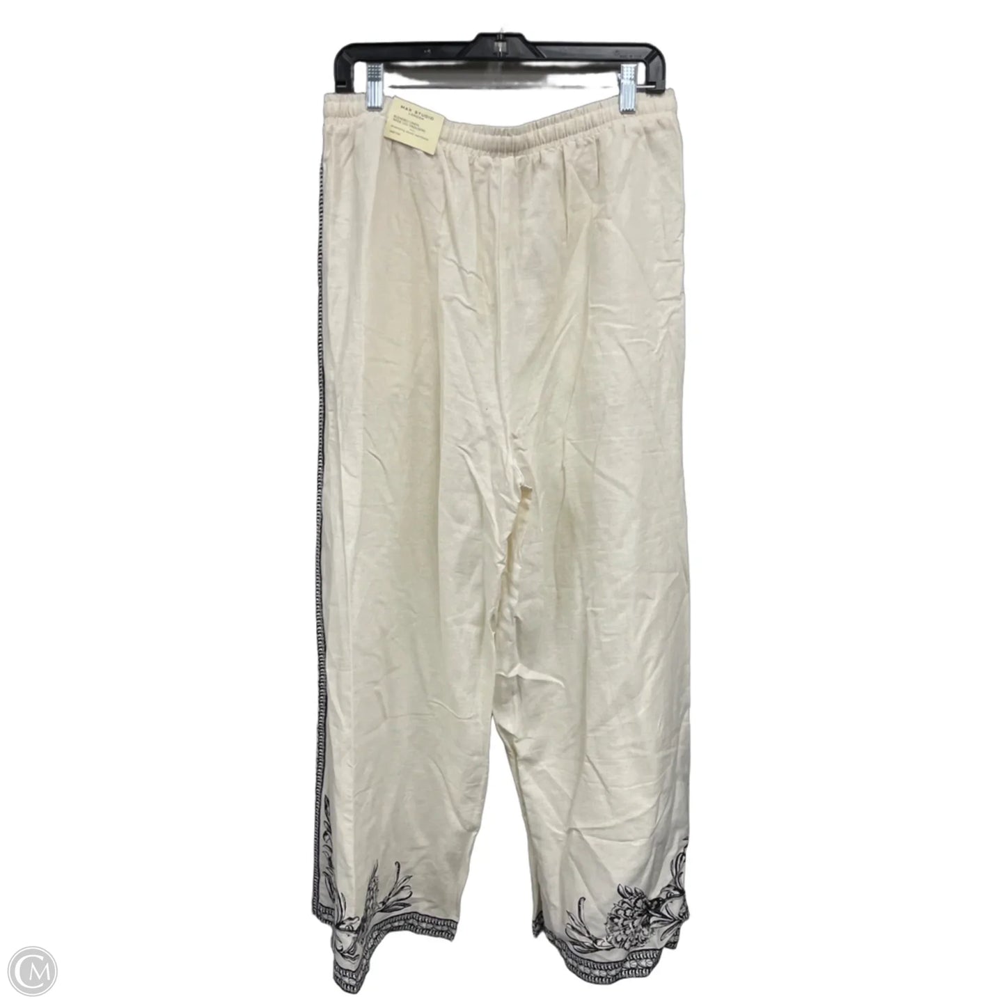 Pants Wide Leg By Max Studio In Black & Cream, Size: Xl