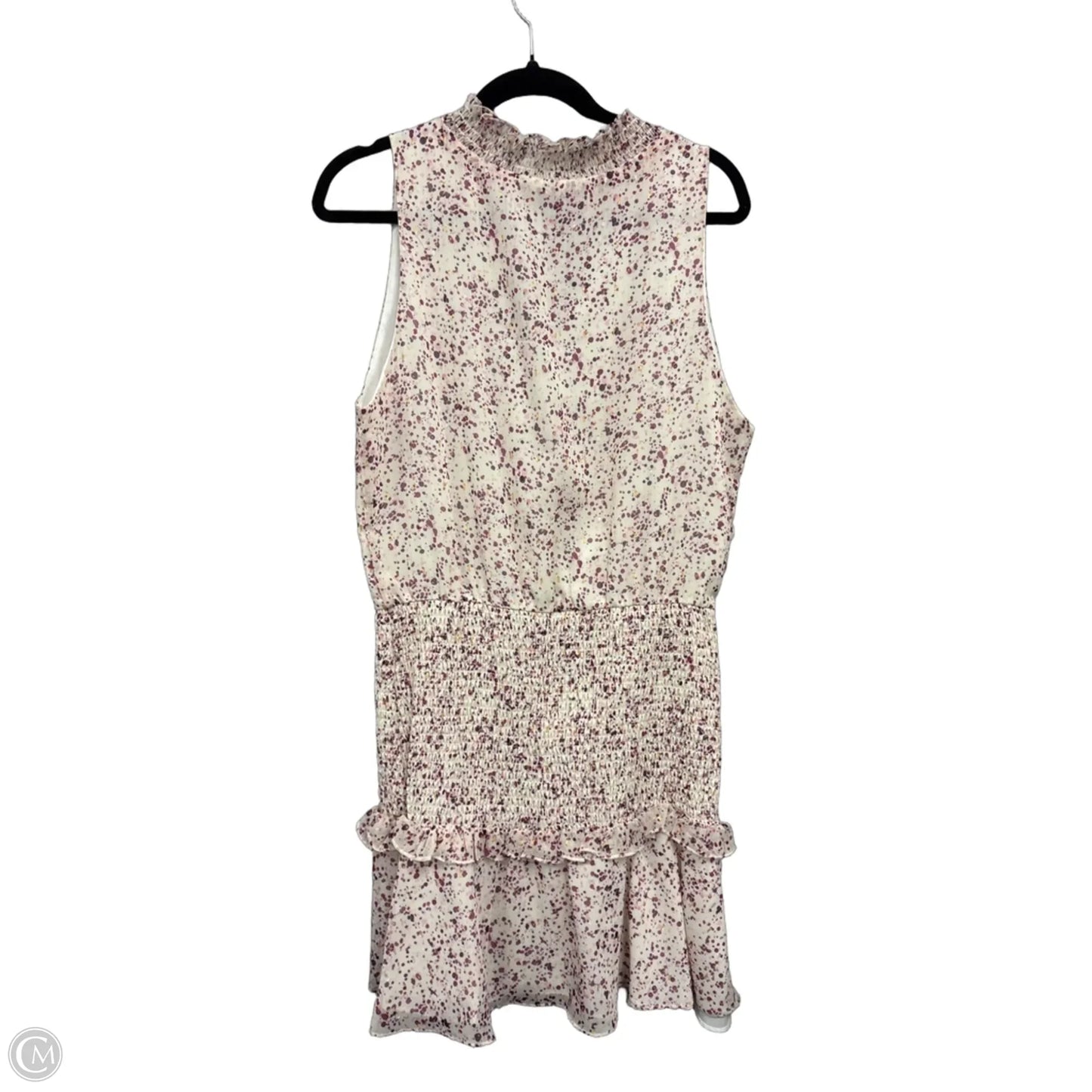 Dress Casual Midi By Aqua In Cream & Pink, Size: M