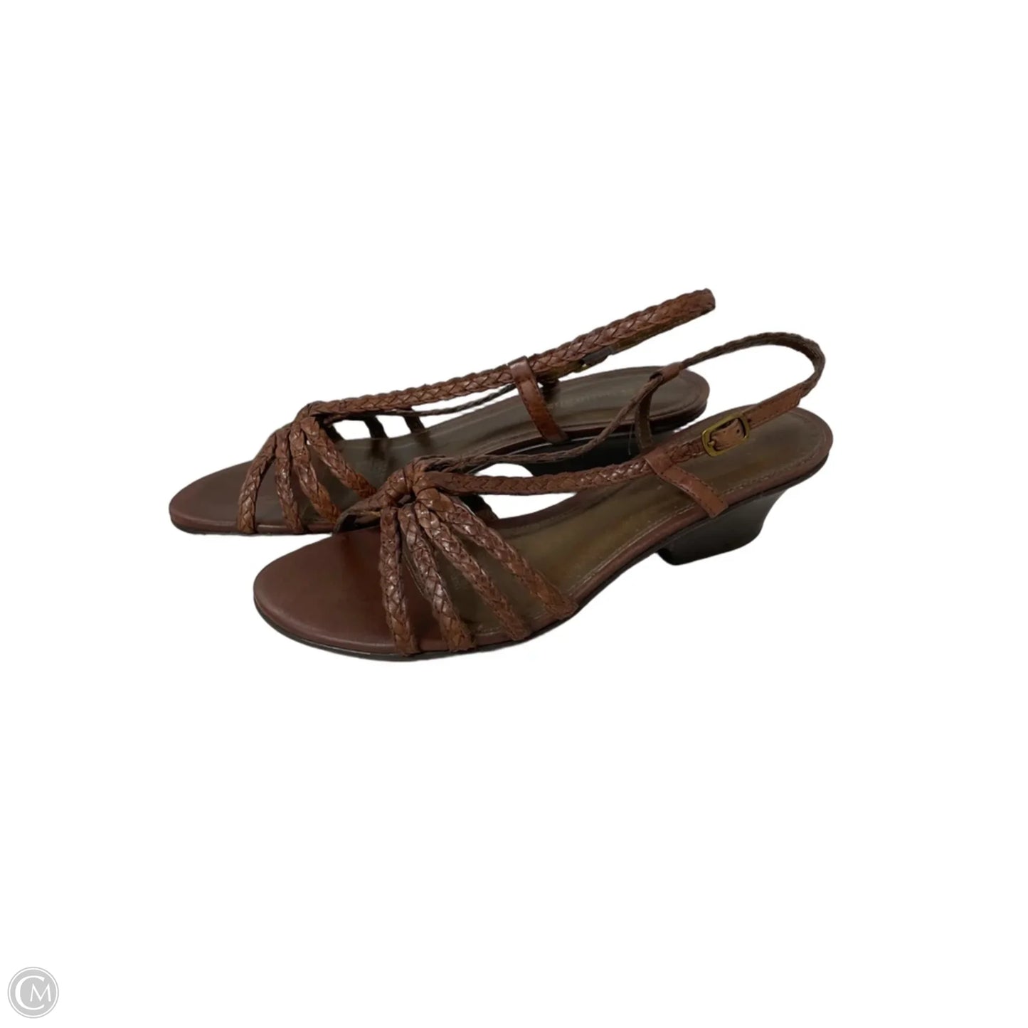 Sandals Heels Kitten By Naturalizer In Brown, Size: 7.5