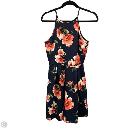 Dress Casual Short By Monteau In Floral Print, Size: L