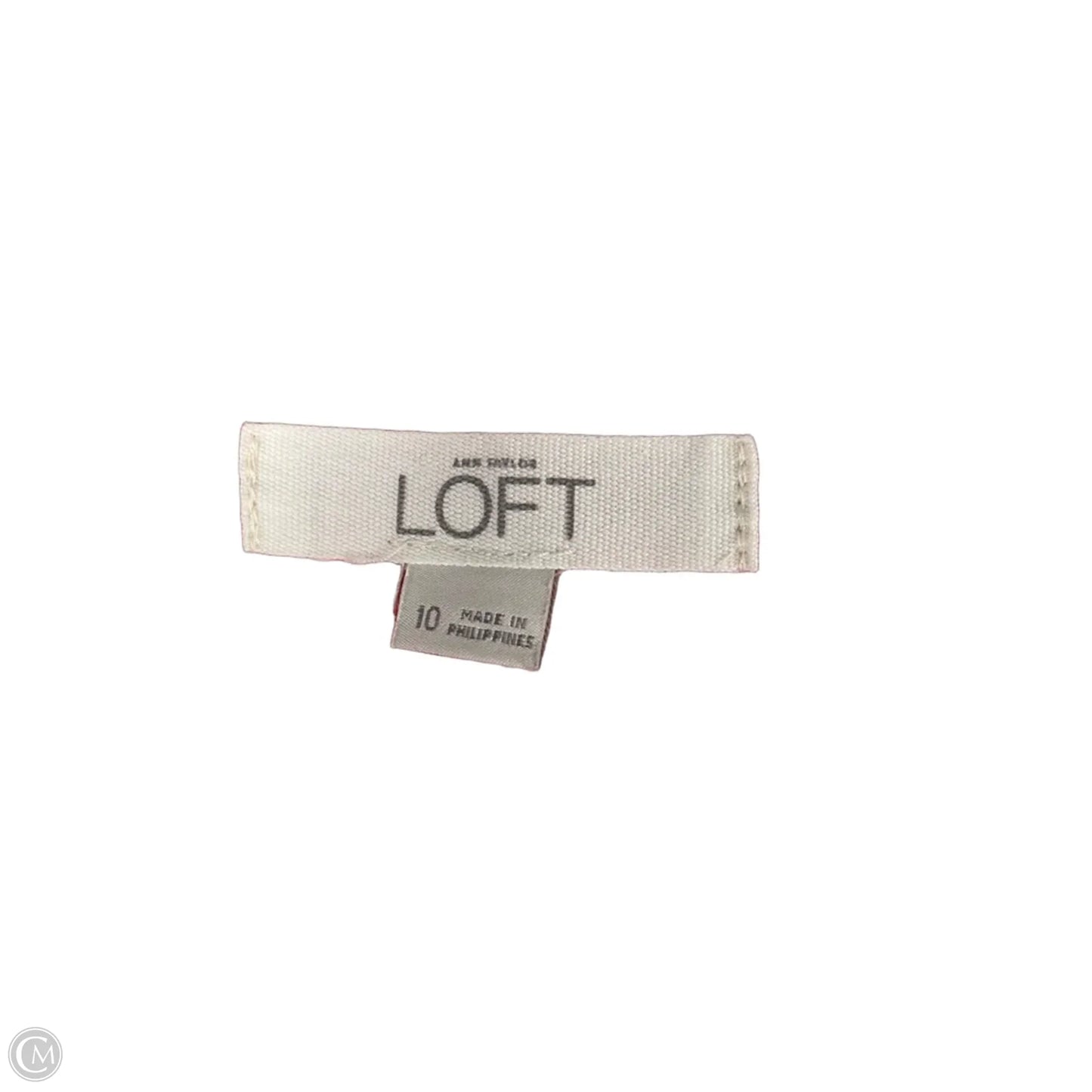 Shorts By Loft In Cream & Orange, Size: 10