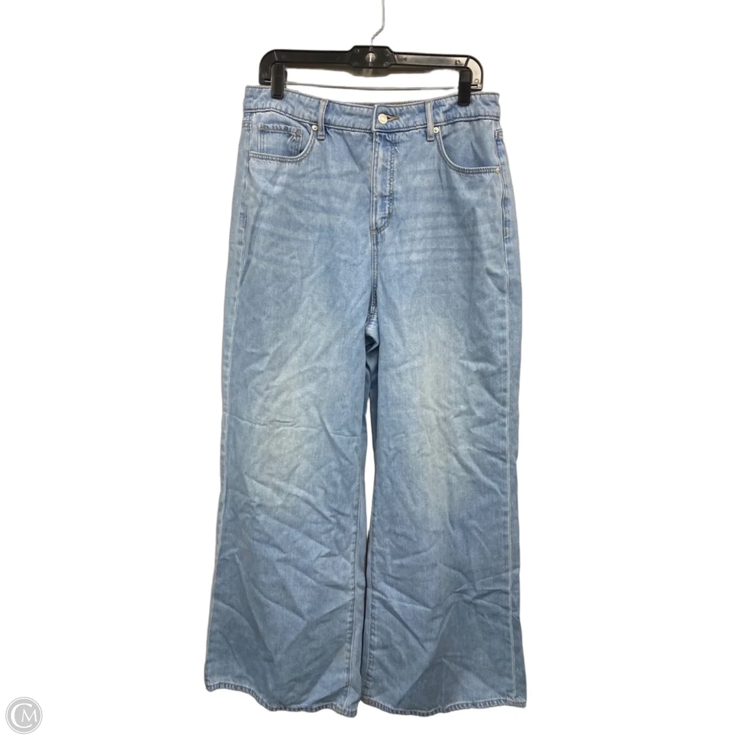 Jeans Wide Leg By Loft In Blue, Size: 10
