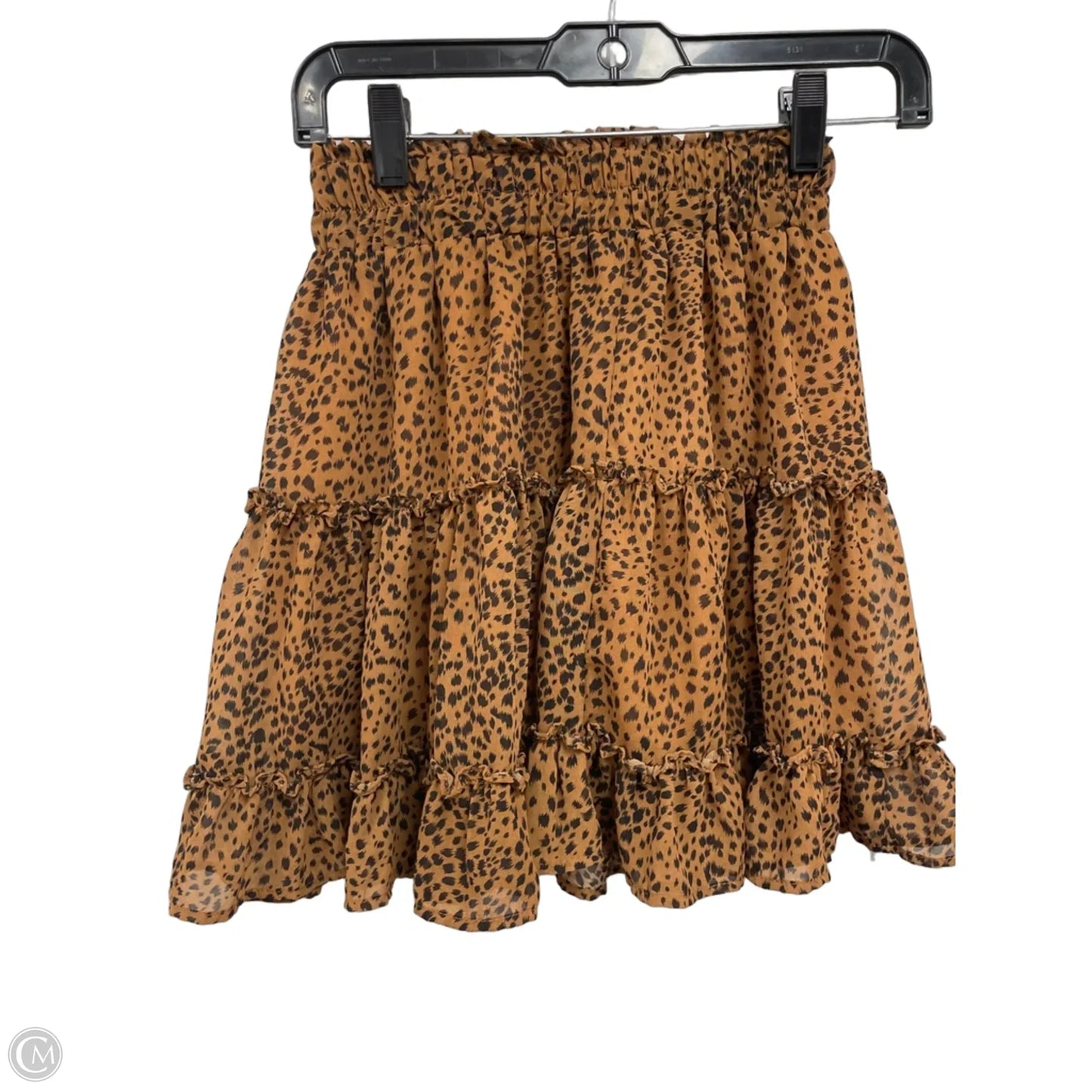 Skirt Mini & Short By Newbury Kustom In Black & Brown, Size: S