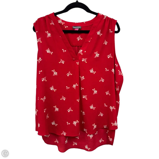 Top Sleeveless By Vince Camuto In Floral Print, Size: Xl