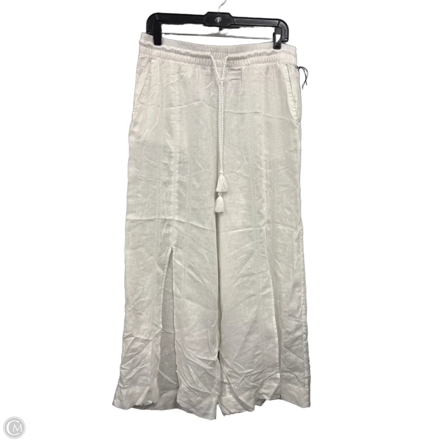 Pants Wide Leg By Tahari In White, Size: L