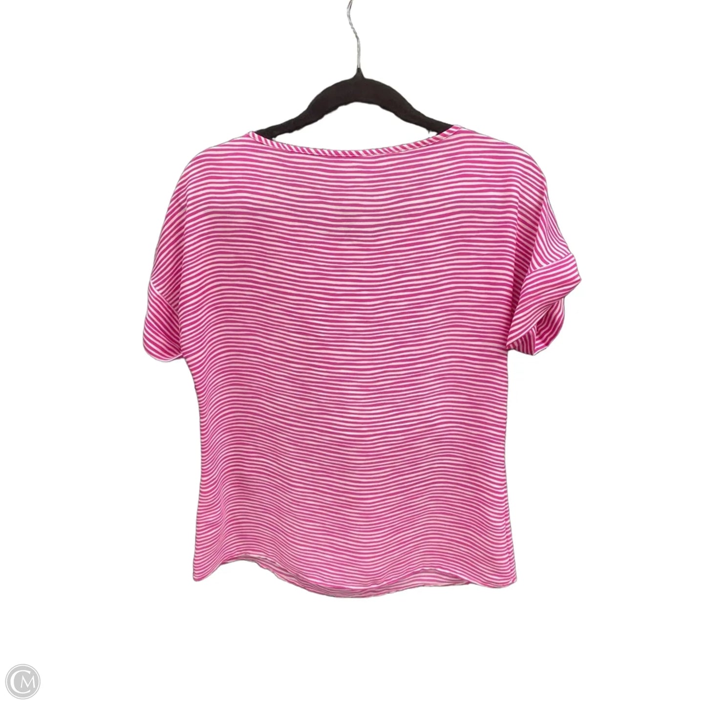 Top Short Sleeve By Banana Republic In Striped Pattern, Size: Xs