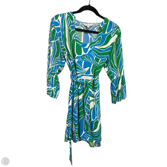 Dress Casual Short By Clothes Mentor In Blue & Green, Size: L