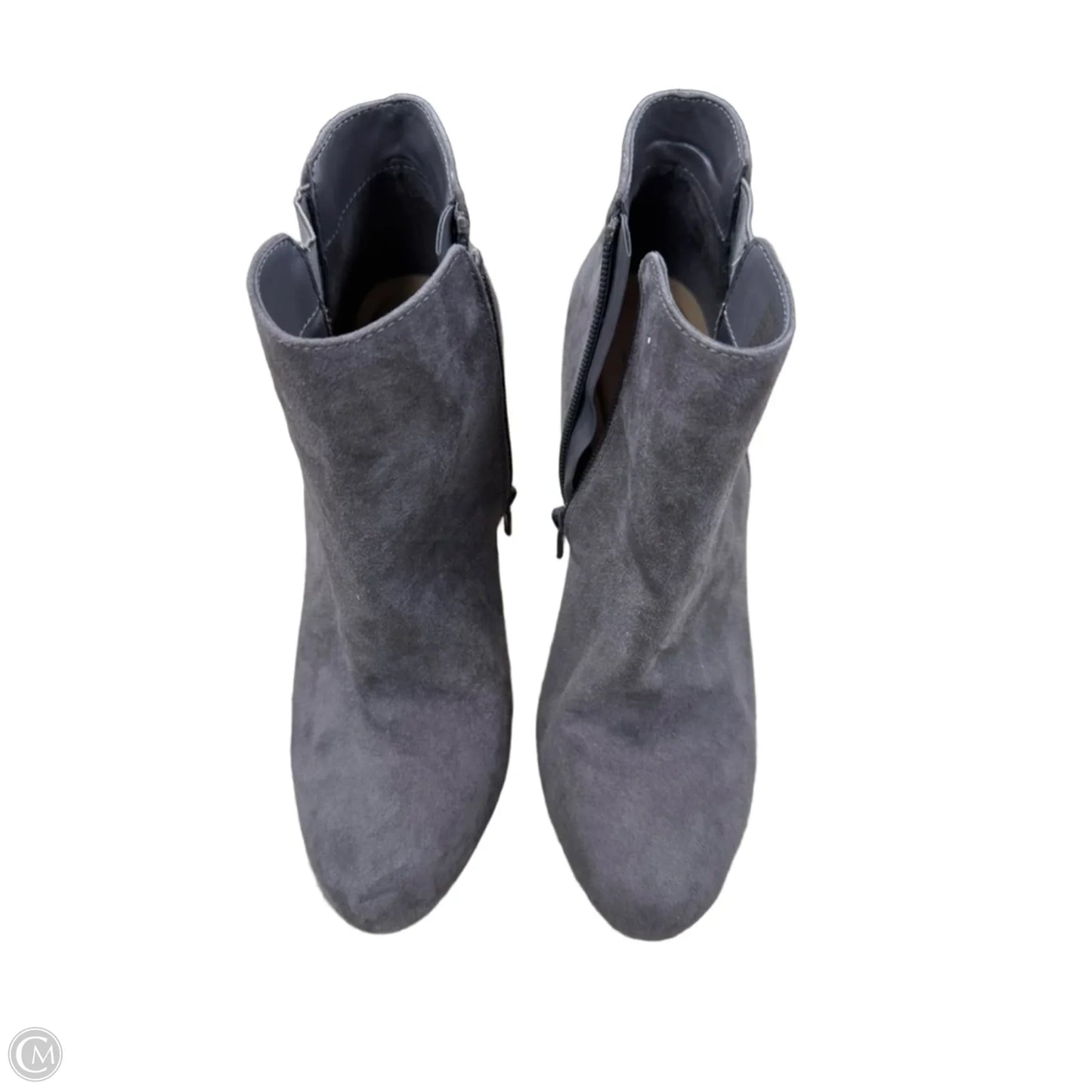Boots Ankle Heels By Apt 9 In Grey, Size: 8