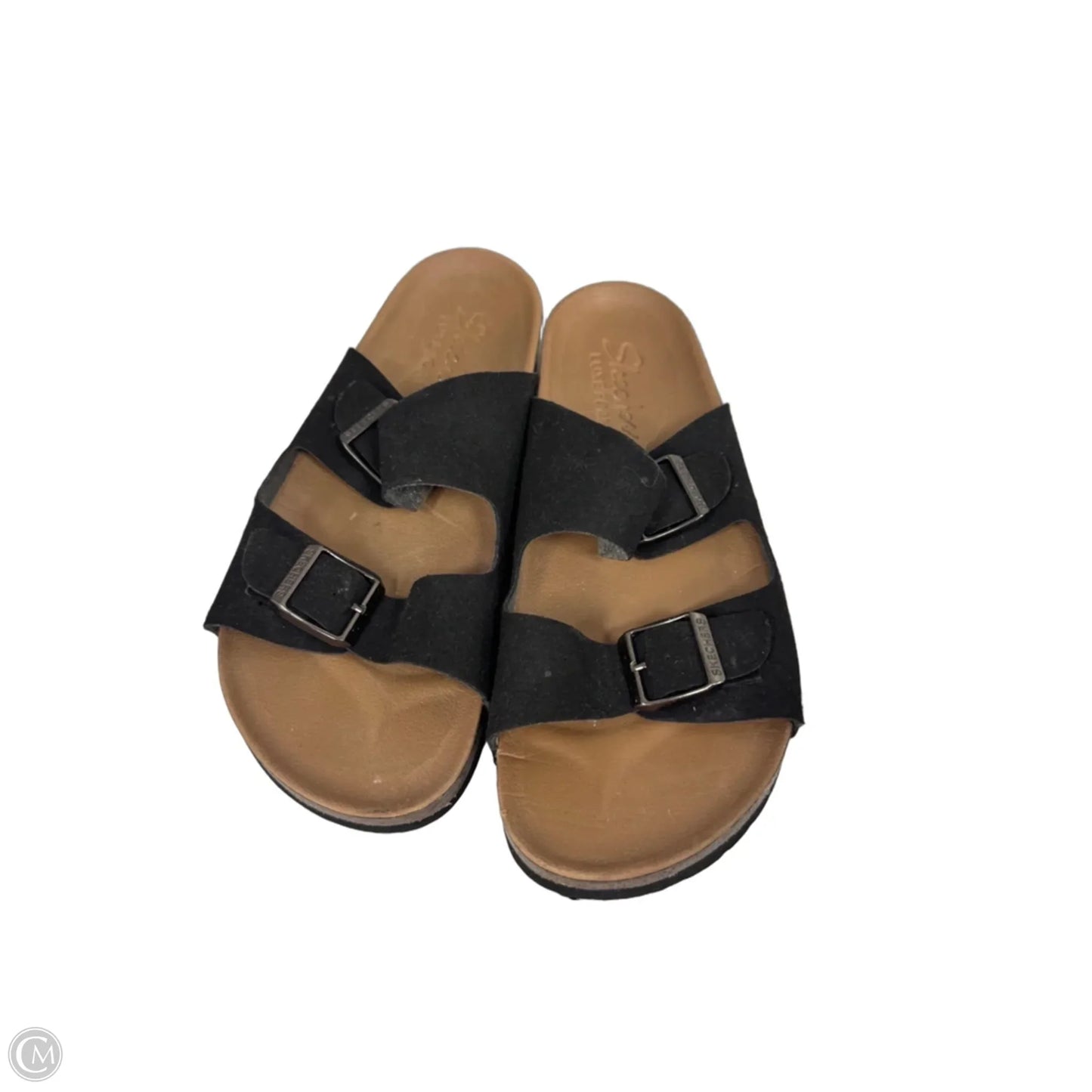 Sandals Flats By Skechers In Black, Size: 8