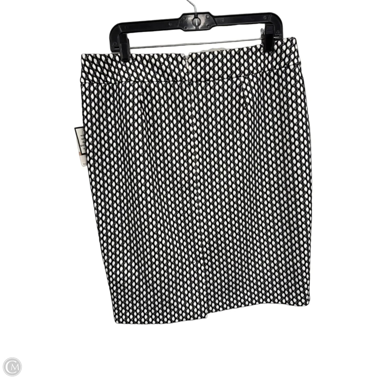 Skirt Midi By Nine West In Black & White, Size: 12