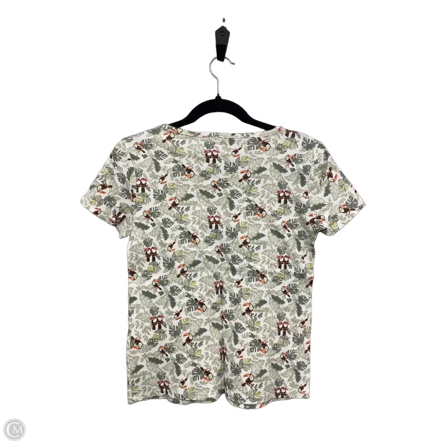 Top Short Sleeve By Croft And Barrow In Animal Print, Size: S