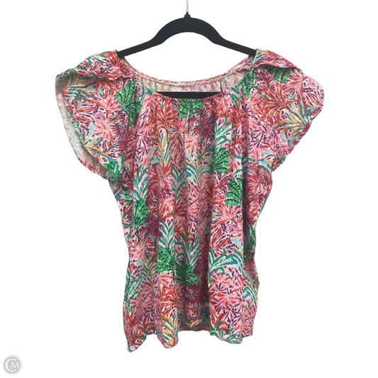 Top Short Sleeve By Stella Parker In Multi-colored, Size: M