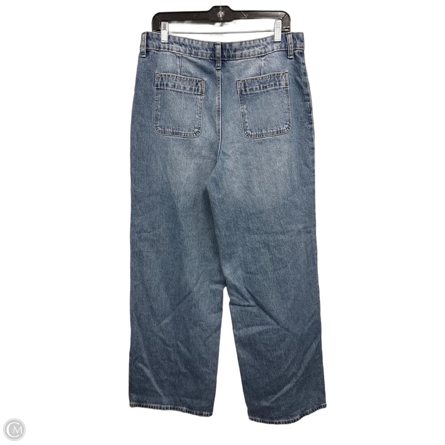 Jeans Wide Leg By Free Assembly In Blue, Size: 14