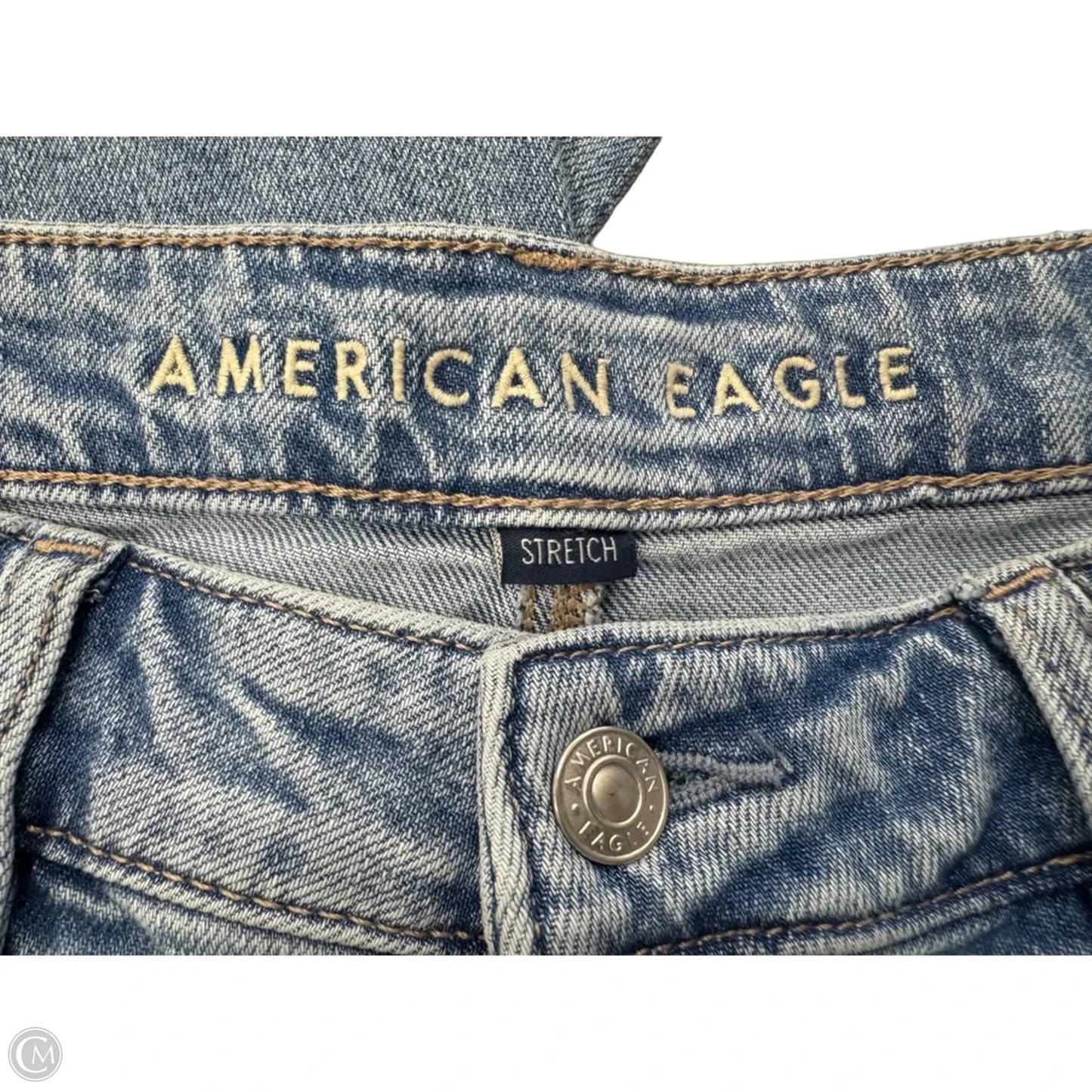 Jeans Wide Leg By American Eagle In Blue, Size: 4