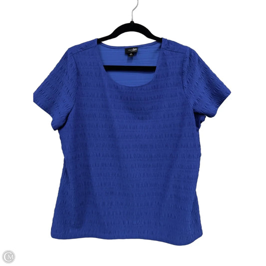 Top Short Sleeve By East 5th In Blue, Size: Xl